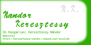 nandor keresztessy business card